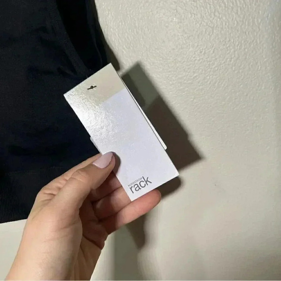 NWT Nordstrom Rack spandex black bralette S - Picture 5 of 6